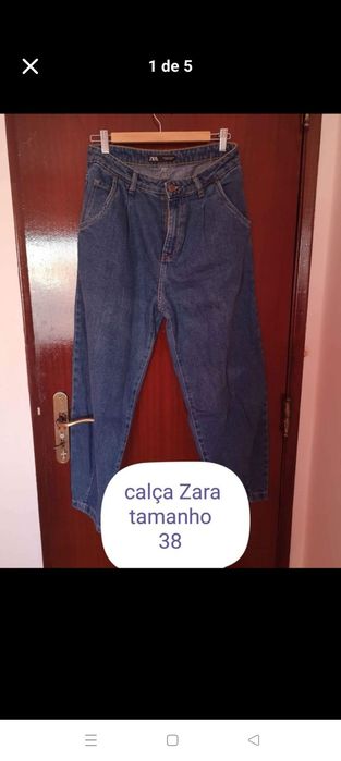 Calças de ganga em bom estado