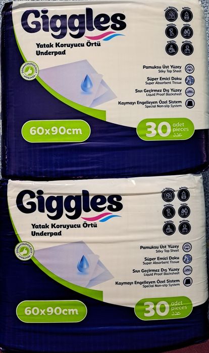 Підгузки, підгузки -трусики S, М.  Пелюшки 60×90.