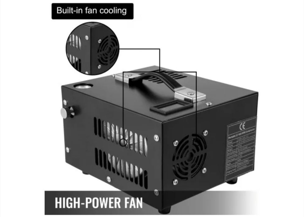 Compressor de ar PCP VEVOR 12V DC, Compressor