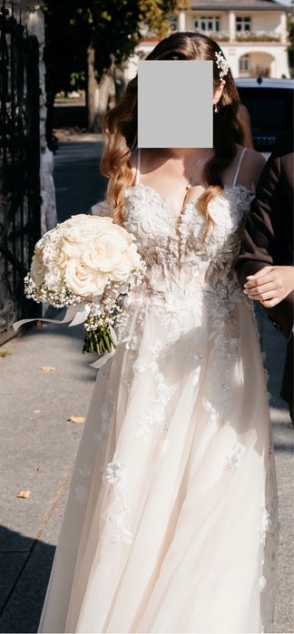 Suknia ślubna M, ecru