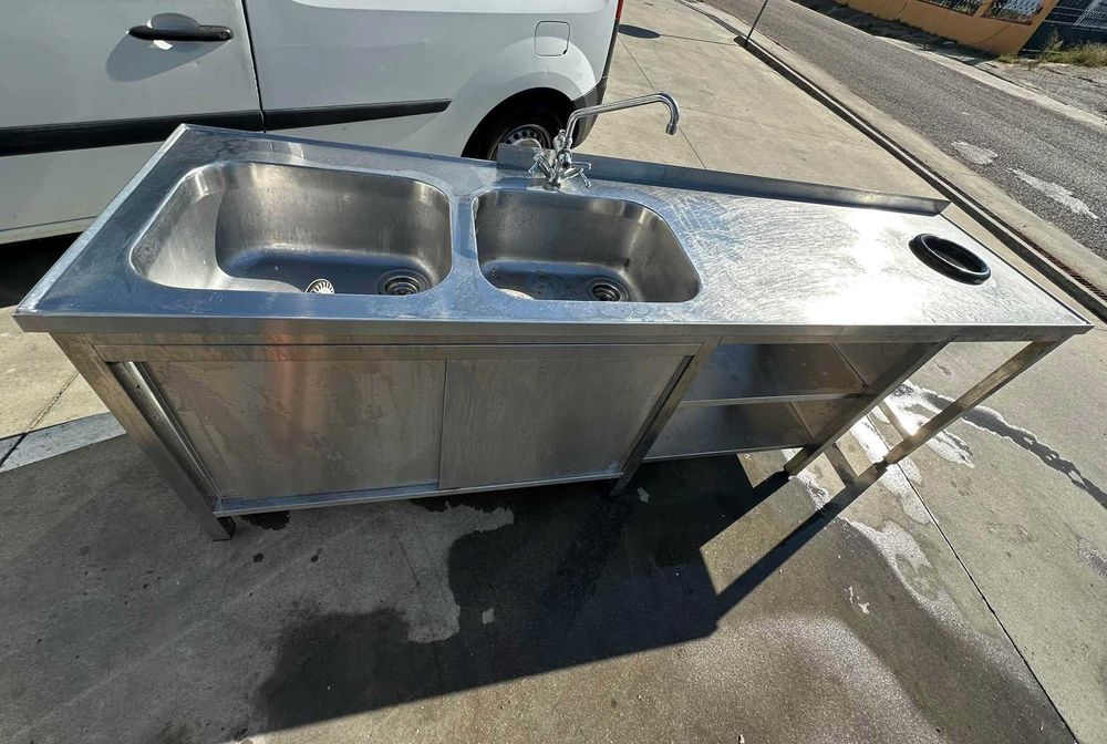 BANCADA C/2 CUBAS - INOX – 499 €