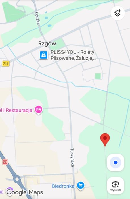 Sprzedam działkę budowlaną Rzgów