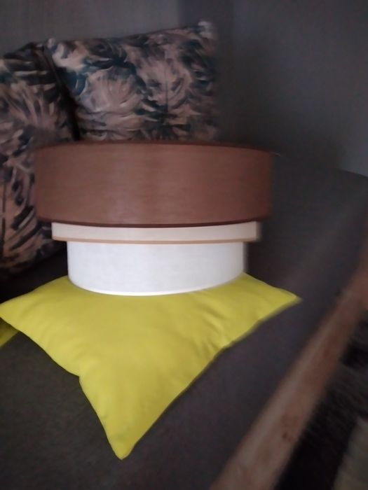 Lampa wisząca trzy kolory i z kryształkami