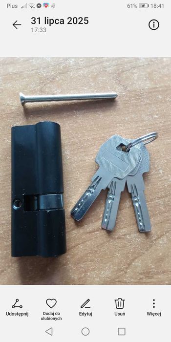 Wkładka zamek do drzwi 30/50