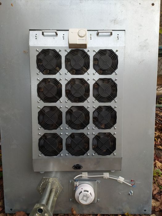 12-ти вентиляторный модуль для серверного шкафа, серверной стойки.