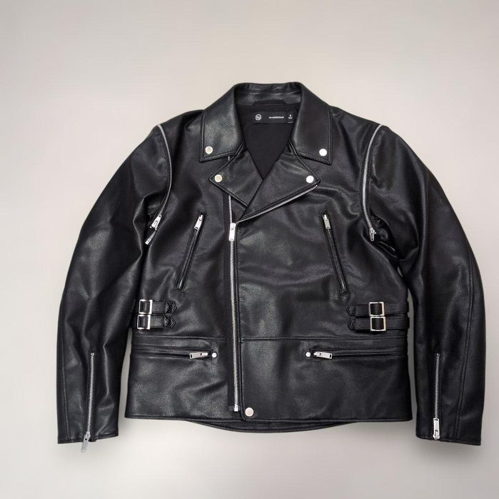 Undercover x Gu Asymmetric Jacket кожанка куртка