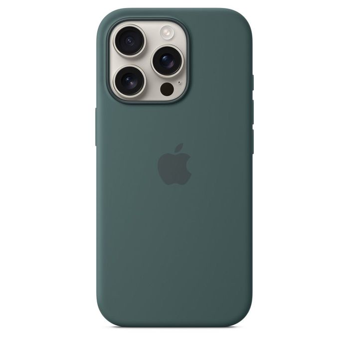 Apple iPhone 16 Pro Silicone Case MagSafe Lake Green | Nowe