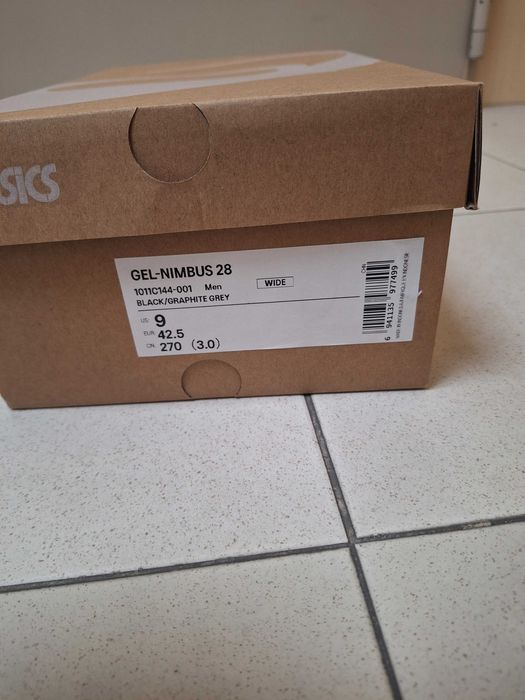 Asics Gel-Nimbus 28 Black/Graphite Grey (42,5)