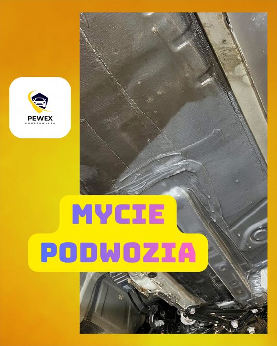 Mycie Podwozia Samochodów Osobowych BUS 4x4 Na Podnosniku Gorącą Woda