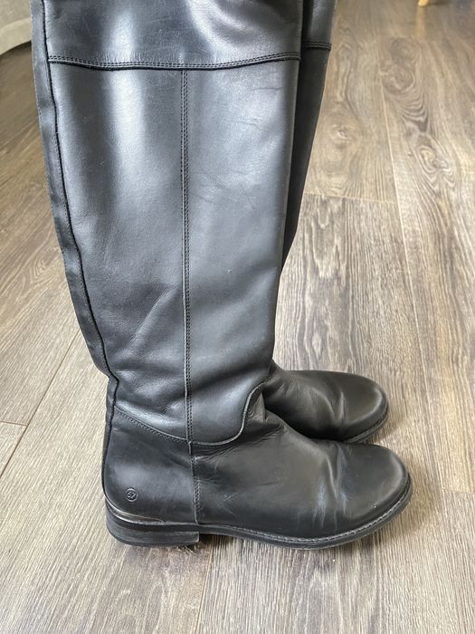 Жіночі чоботи високі шкіряні 37 розмір