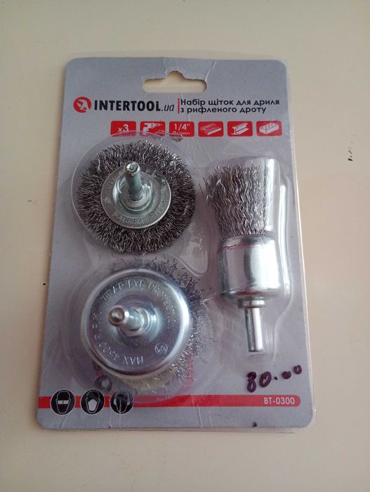 Набор щеток для шуруповерта или дрели, новые