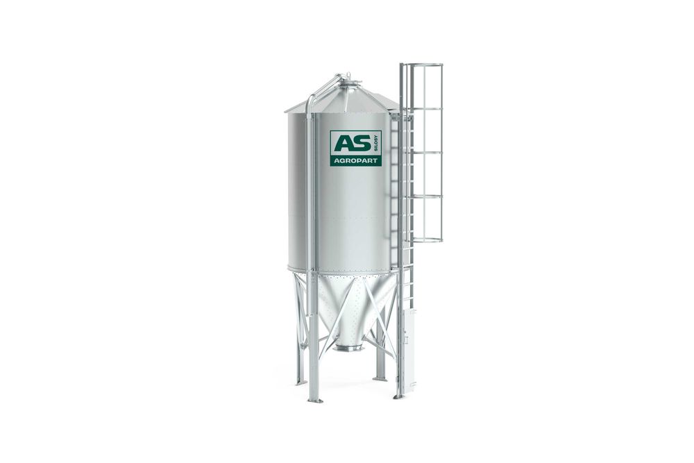 Silos paszowy AS-10P – 10 ton | AGROPART | Bezpośrednio od producenta | Montaż w cenie transportu | 2 lata gwarancji