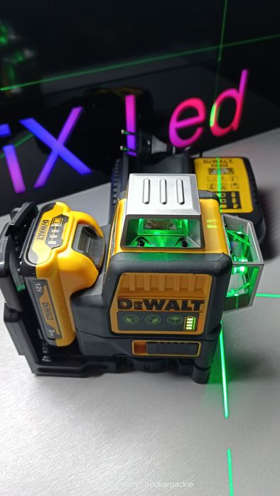 Laser DeWalt DW089LG 360 krzyżowy poziomica laserowa ładowarka bateria