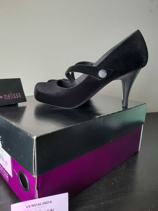 Melissa Hello flocada preta