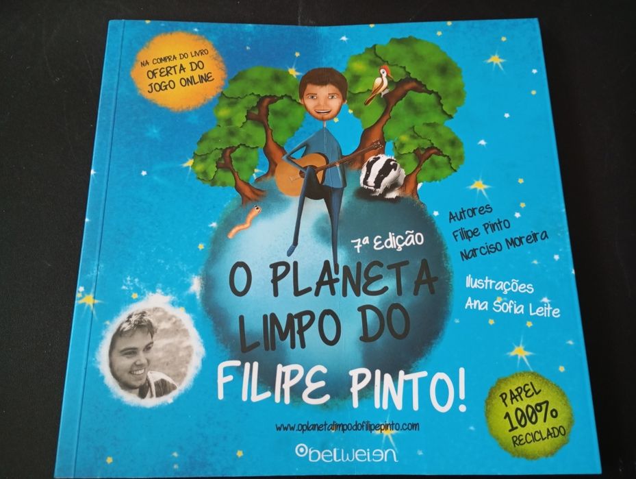 Livro " O planeta limpo do Filipe Pinto"