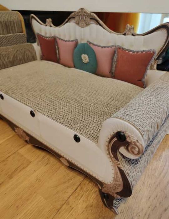 Drapak dla kota legowisko kartonowe leżak kanapa sofa designerska