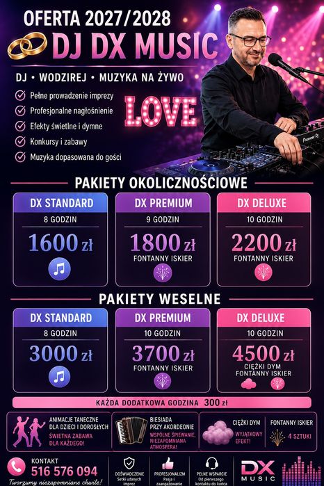 Dj  Wodzirej/AKORDEON/ na Wesele 18-stkę-urodziny- imprezę-Katowice