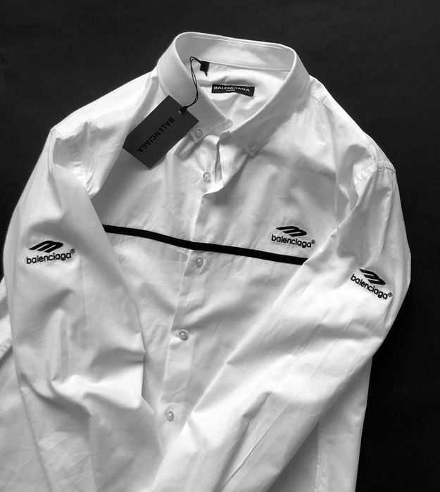 Sale -50% Balenciaga shirt koszula cotton hafty XXL 3XL