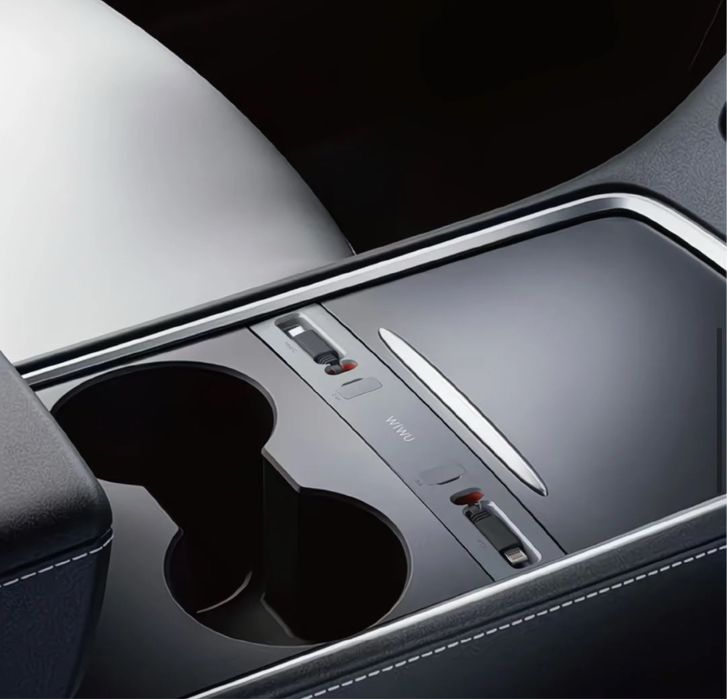 Док станция WIWU 60W для Tesla Model 3/Y с выдвижными кабелями