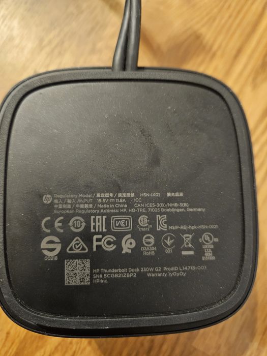 Stacja dokująca HP Thunderbolt Dock 230 W G2