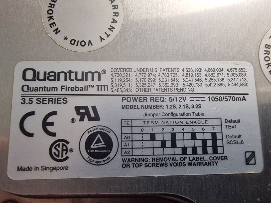 HDD "Quantum Fireball" (funcional)