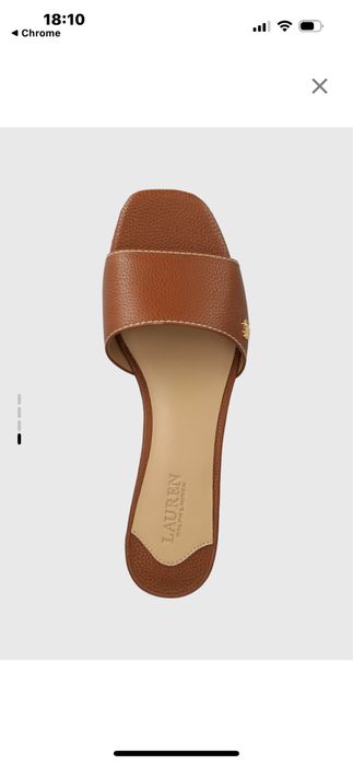 Klapki skóra licowa  Ralph Lauren oryginalne 38