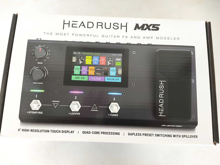 Pedaleira de guitarra Headrush MX5.