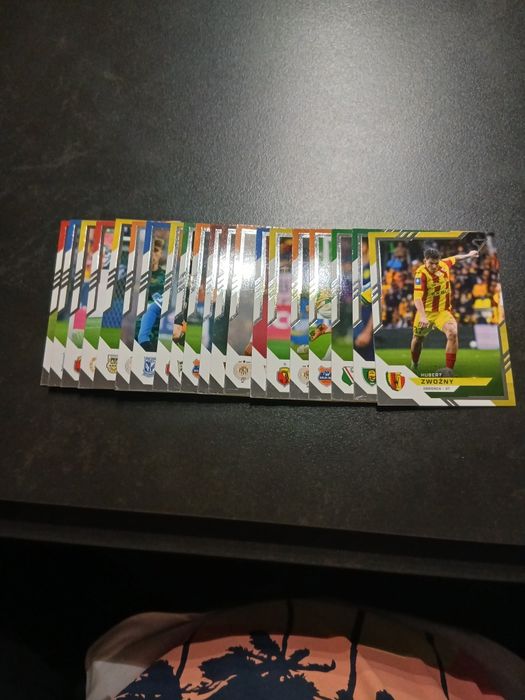 Karty Kolekcjonerskie "Ekstraklasa edycja 2" 11 insertów (  "goal explosion" , Silen Fores, Ekstraklasa Mignith Blue) + 21 basic