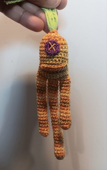 Brinquedo para gato com catnip em crochet