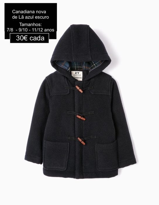 Casacos de Criança novos (tamanho 6-7, 7-8 e 9-10 anos)