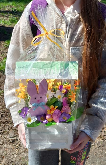 Декор на великдень, пасхальний декор поробка в школу дитячий садок