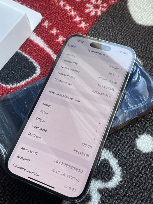 Iphone 14 pro 128 GB w pelni sprawny + akcesoria