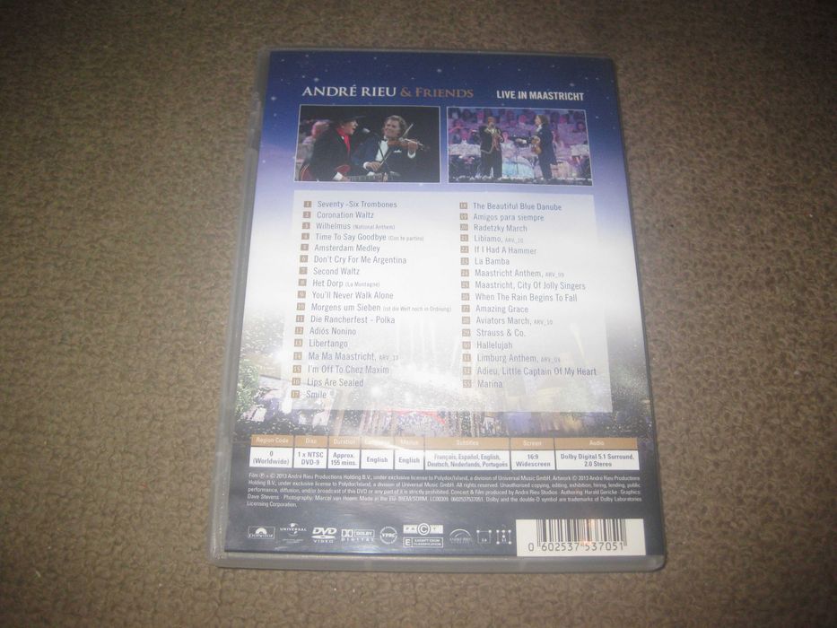DVD musical do André Rieu "André Rieu & Friends: Live In Maastricht"