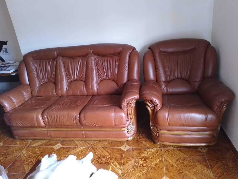 Vendo Sofás em pele