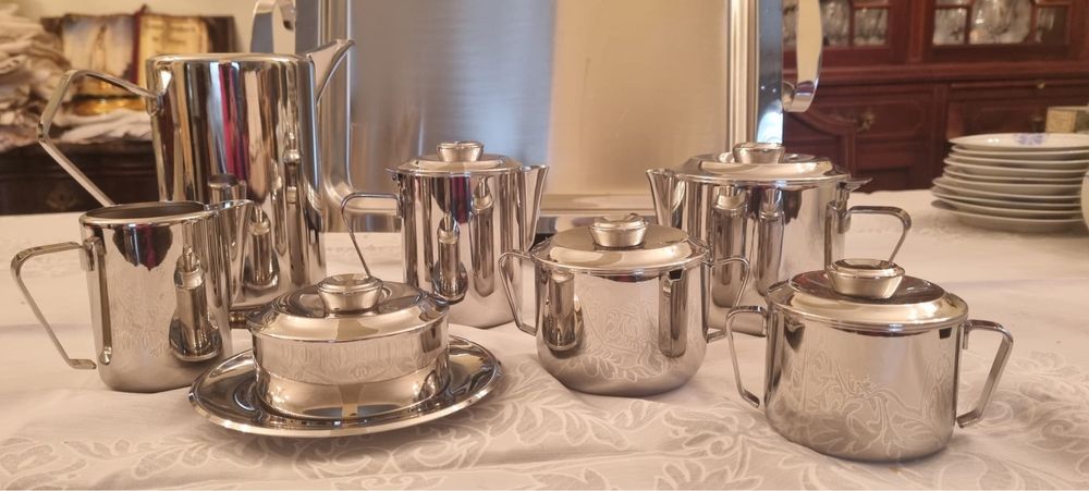 Serviço de chá e café em inox FR 18/8 ( alta qualidade )