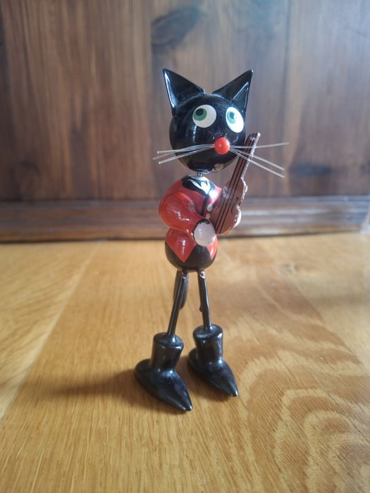 Koty figurki vintage z lat 80 PRL