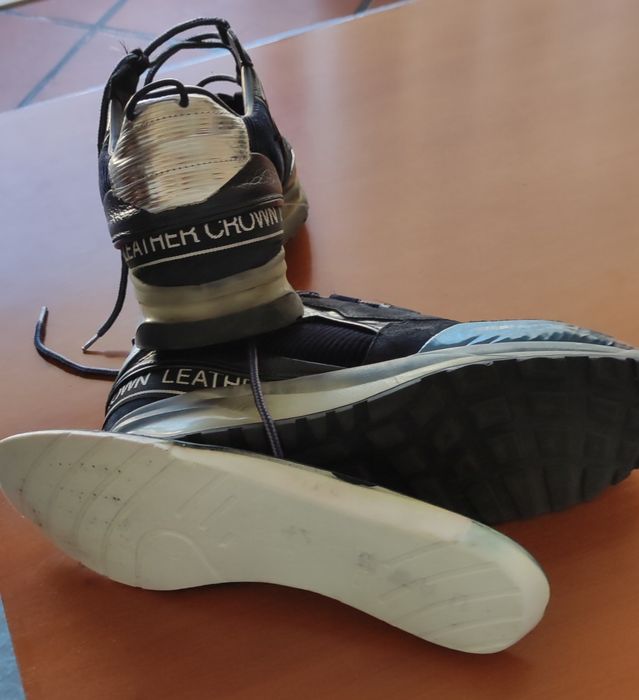 Sapatilhas homem marca Crown Leather italianas TM 42