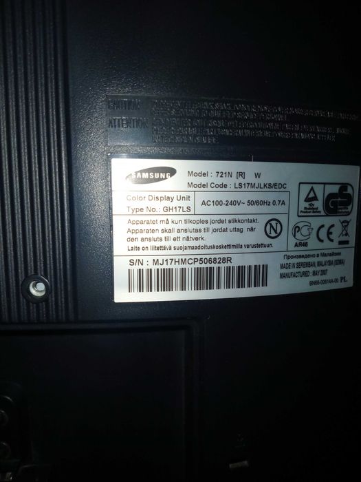 Монітор Samsung SyncMaster 721M