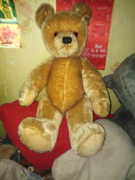 Кукла  игрушка мишка медведь ведмедик тедди шарнирный винтаж гдр ссср