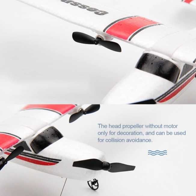 Avião Telecomandado RC radiomodelismo Cessna 2.4ghz 2ch Brinquedo NOVO