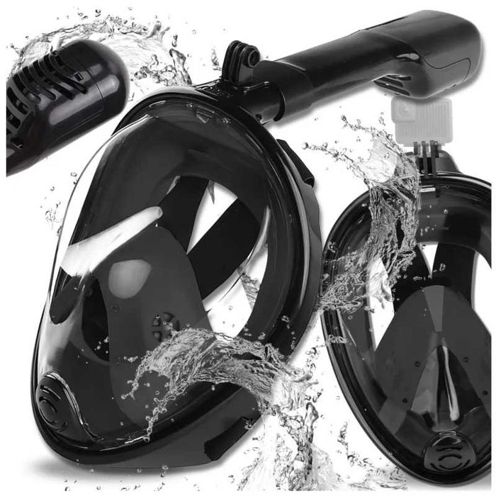 Maska do Nurkowania Pełnotwarzowa L/XL Składana do Pływania