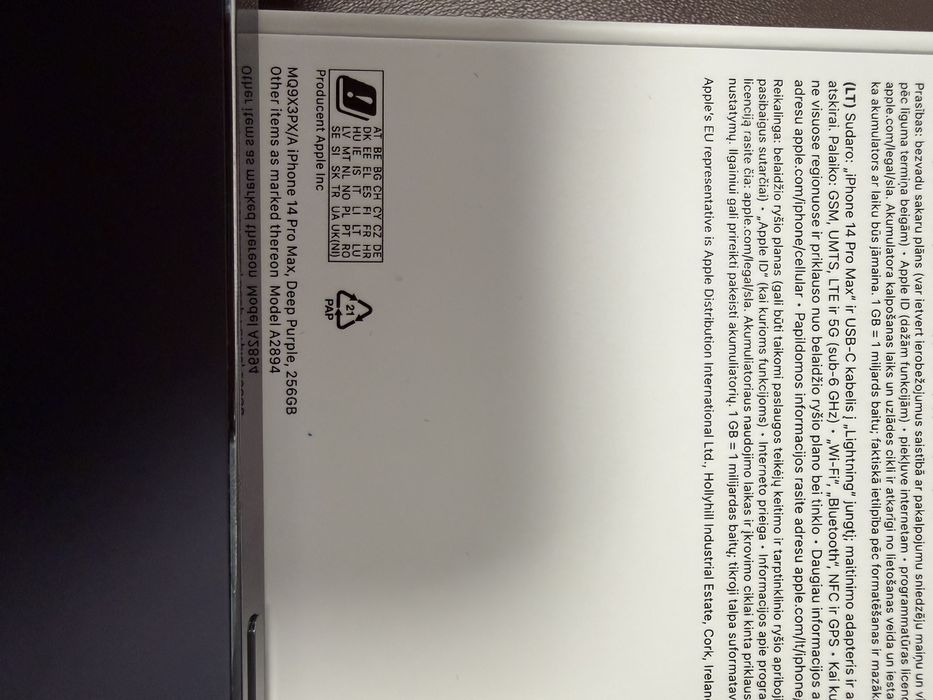 iPhone 14 Pro Max 256GB fioletowy PL