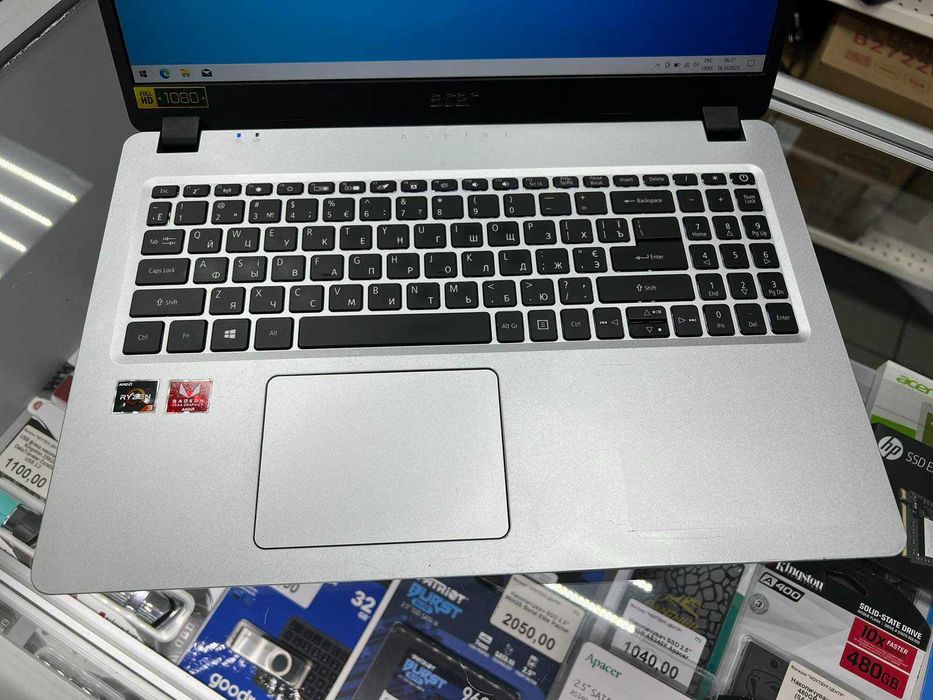 Ноутбук 15.6 Acer Aspire 5, Ryzen 3, SSD, 8 GB DDR4 з гарантією