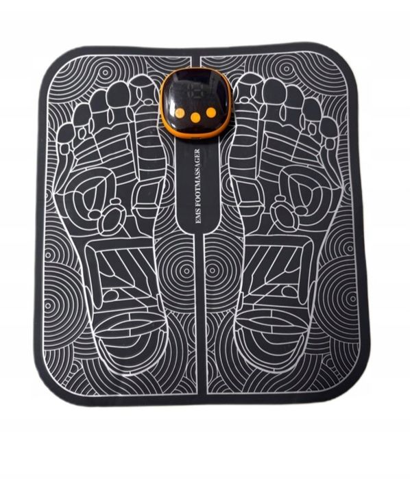 Czarny elektrostymulator ems do relaksu masażu stóp