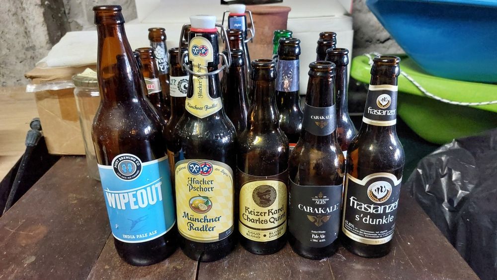 Garrafas de cerveja