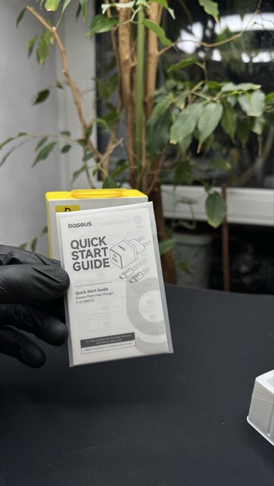 Мережевий зарядний пристрій Baseus Palm Fast Charger Type-C+USB 30W