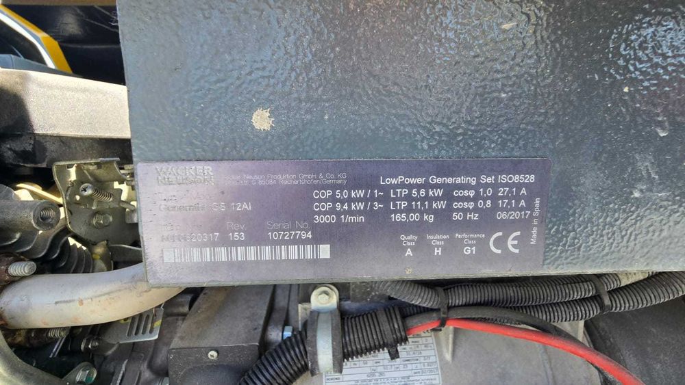 Agregat Prądotwórczy Wacker Neuson GS 12 AI  11,1 KW 3 fazowy
