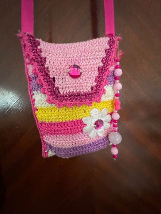 Bolsa croché tiracolo