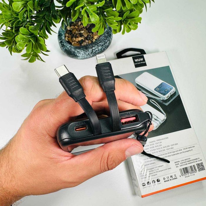 Павербанк зі швидкою зарядкою PD 22.5W+Type-C 10000 mah Power bank