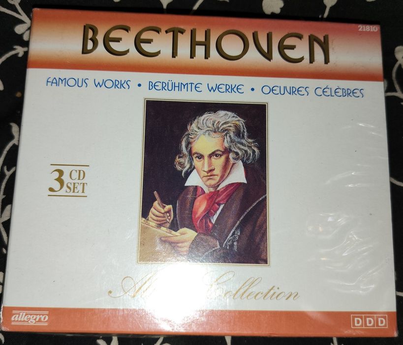 Caixa 3 CDs Ludwig van Beethoven - Famous Works / Allegro Collection (Selado)